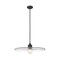 Z-Lite Paloma Pendant, 1-Light, 24 In.W x 6.75 In.H, Matte Black/Clear 821P24-MB - alternate 7